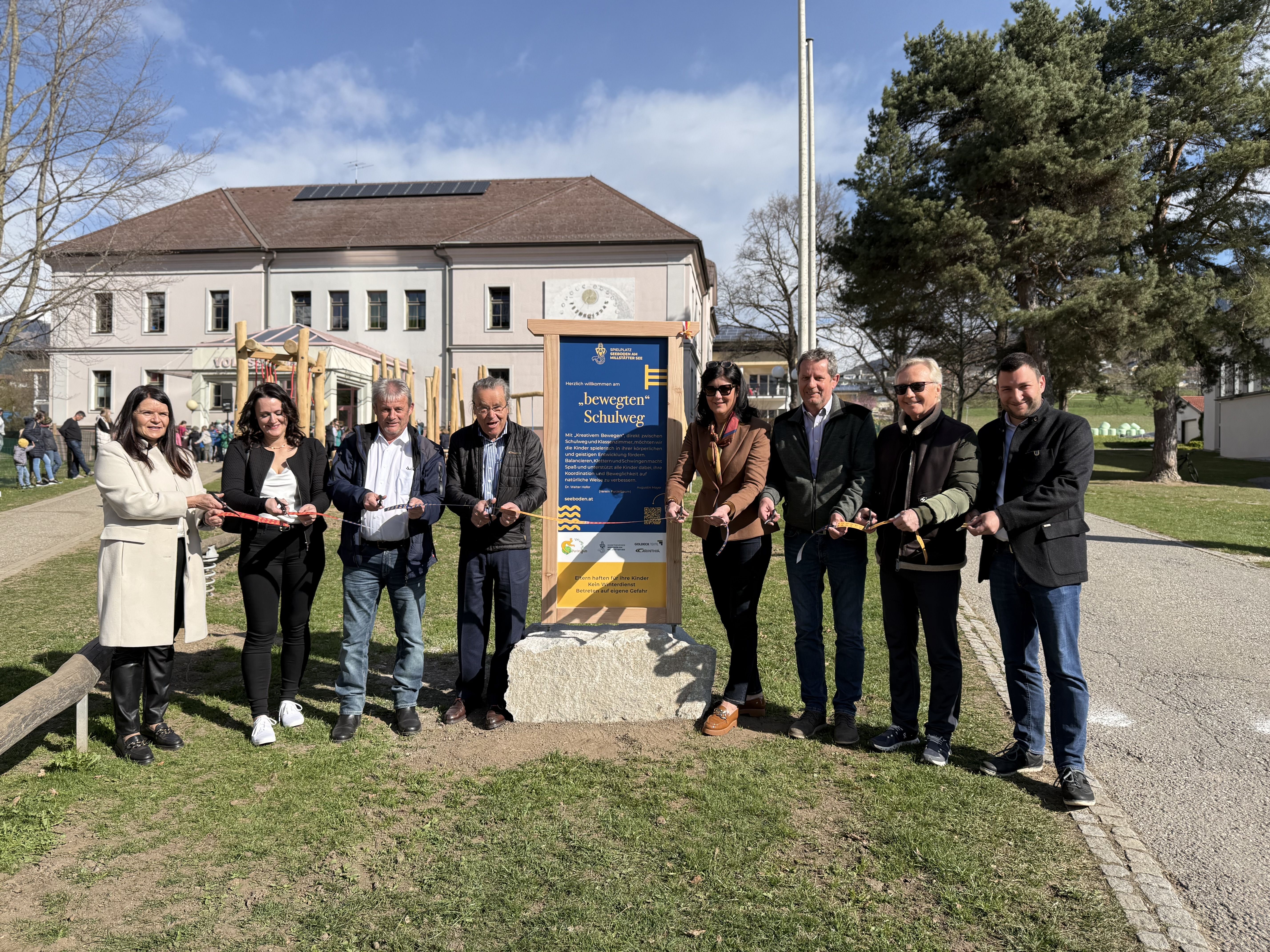 Eröffnung: Direktorin Evelyn Wernitznig-Steiner, GV Vanessa Preiml, GV Horst Zwischenberger, Augustin Mayer, Marika Mayer, BGM Thoma Schäfauer, Dr. Walter Hofer, GV Thoms Grasser