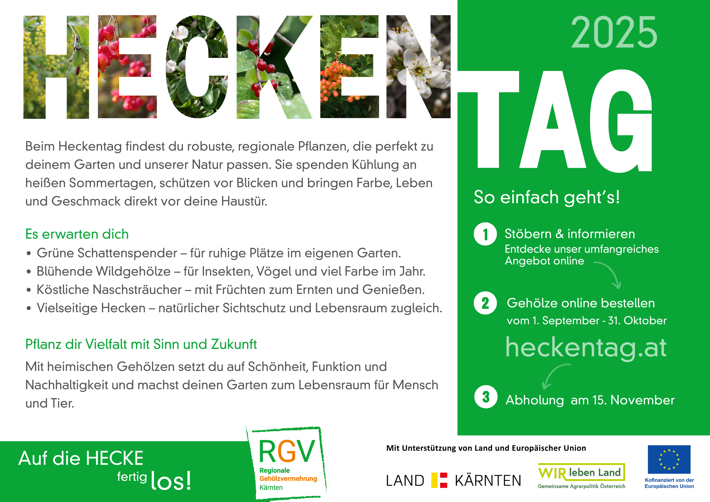 Inserat Kärntner Heckentag